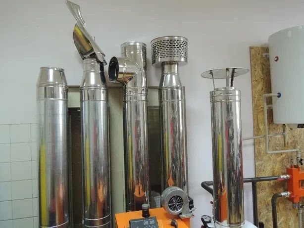 Дымоходные трубы из нержавейки различной конфигурации от производителя