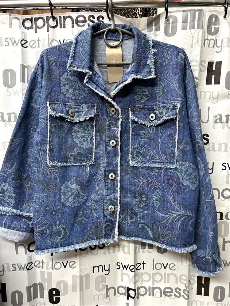 Джинсы палаццо в цветы, Италия 46- 50 ( L/XL)