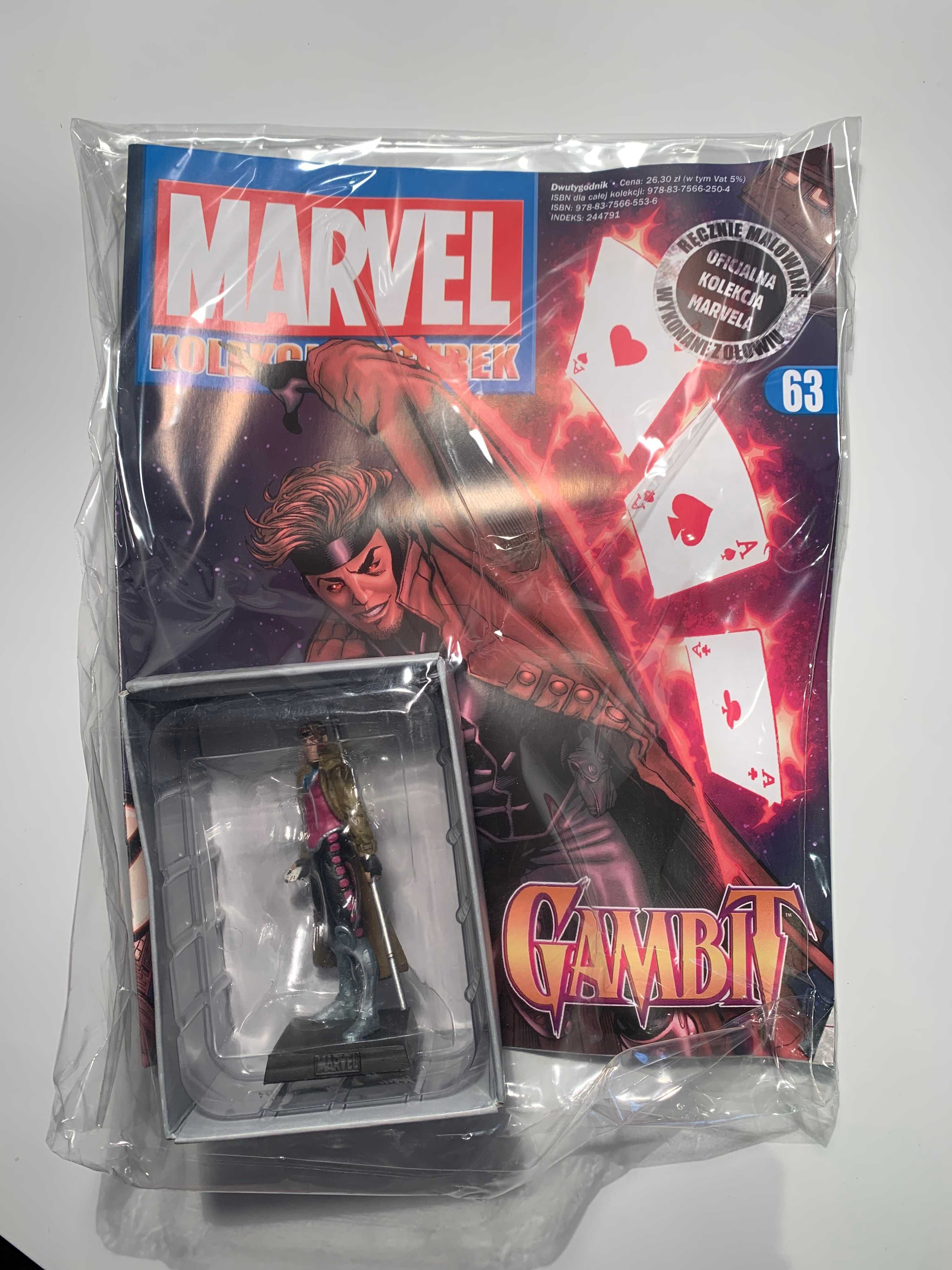 GAMBIT figurka MARVEL z gazetką