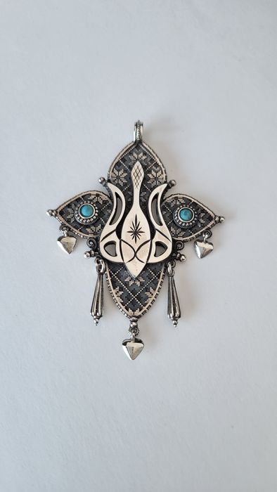 Крест серебро в Этническом Украинском  стиле