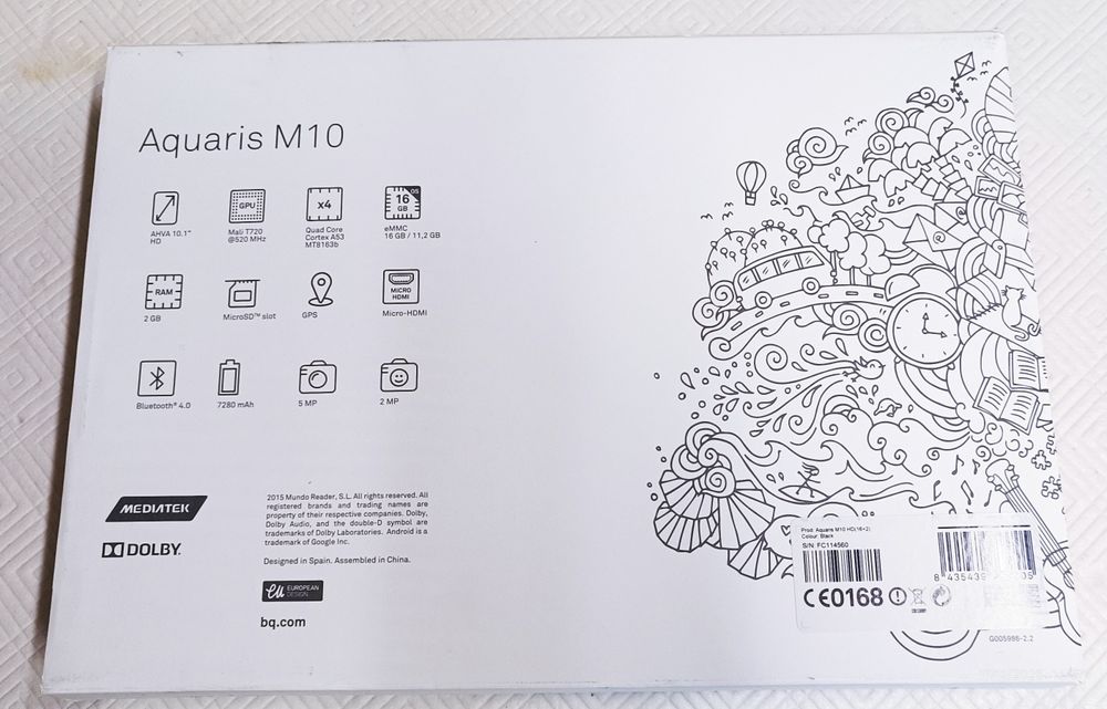 Bq Aquaris M10 HD 16+2 de 10.1"