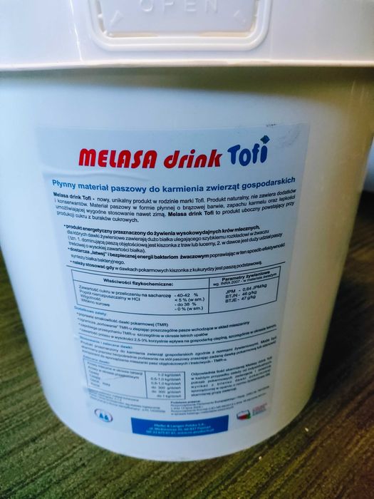Melasa buraczana - DRINK TOFI - wiaderko 25kg