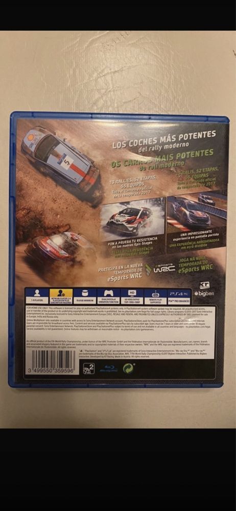 Wrc 7 jogo playstation4