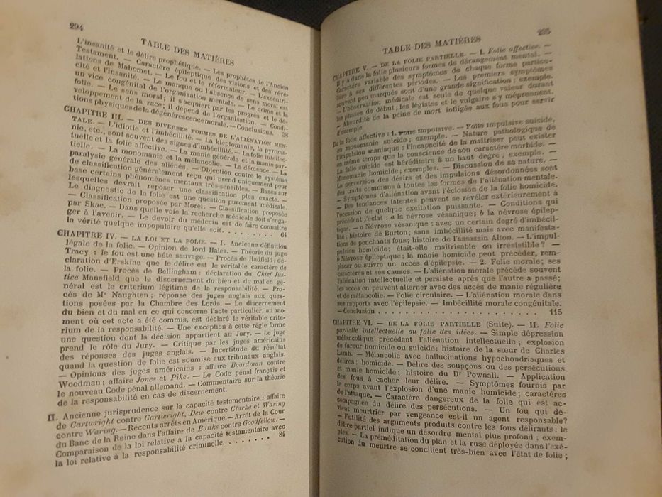 Le Crime et la Folie (1885) / A Banha da Cobra. Prática Psiquiátrica