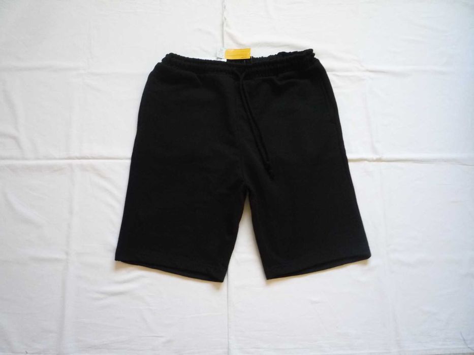 Nowe Cleve 40/L Szorty męskie Czarne Krótkie Spodenki Dzianina
