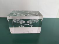 Szklana dekoracja figurka