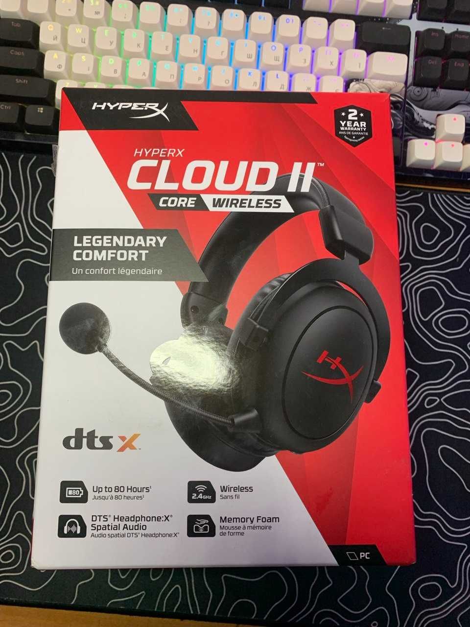 Продам Ігрову гарнітуру HyperX Cloud II Core Wireless Black