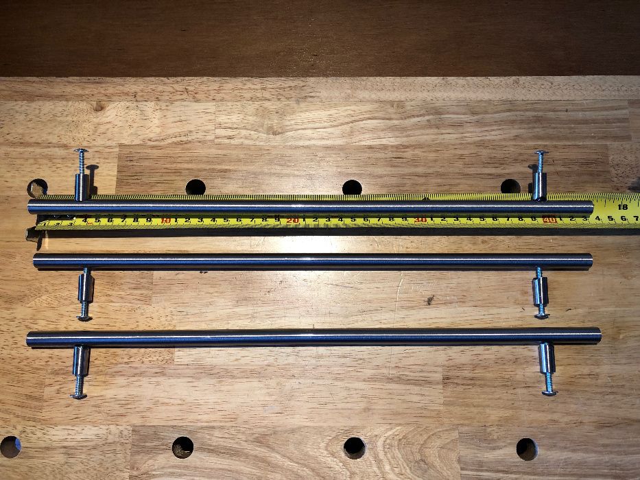 3 x uchwyt meblowy do szafy chrom ok 43cm