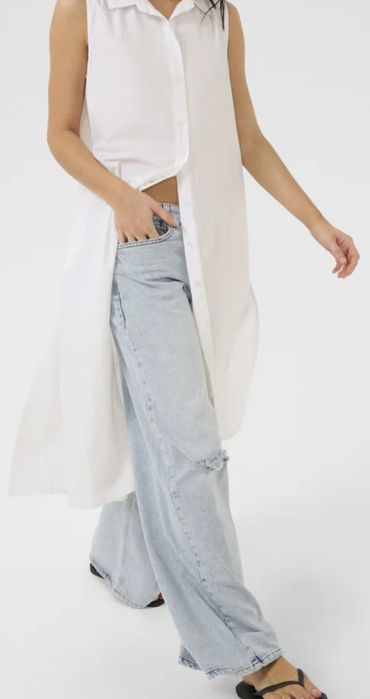 Sukienka zwiewna koszula szmizjerka oversize L,xl