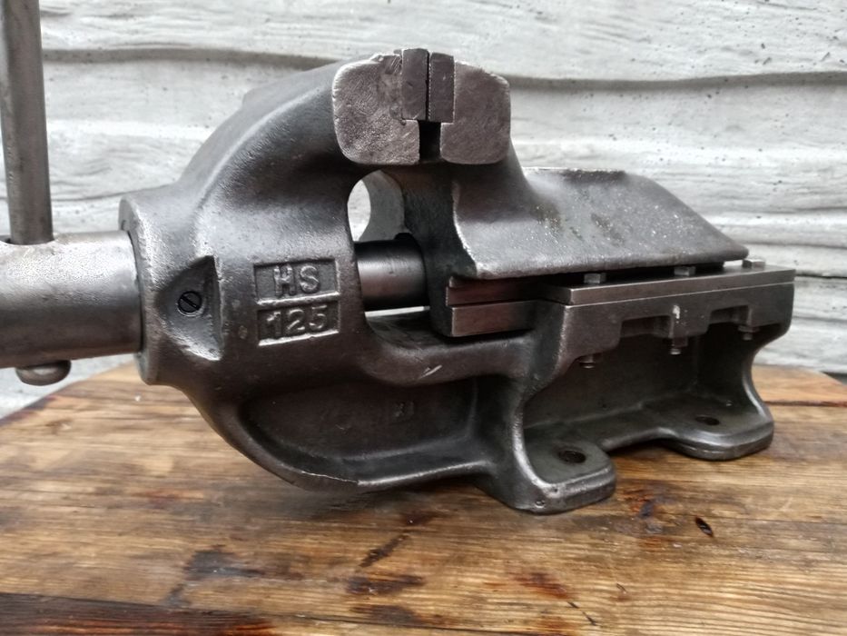 Stare Niemieckie imadło warsztatowe LES125 stan bdb, Rachunek,