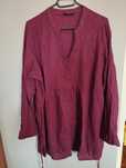Burgundowa bluzka tunika bordo Yours 50