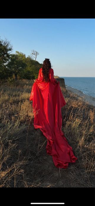 Чаріне плаття зі шлейфом 3.5 метрів