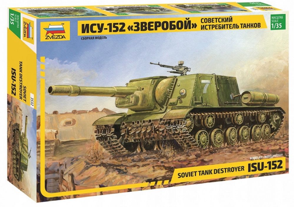 Czołg ISU-152 model do złożenia  1:35 ZVEZDA 3532