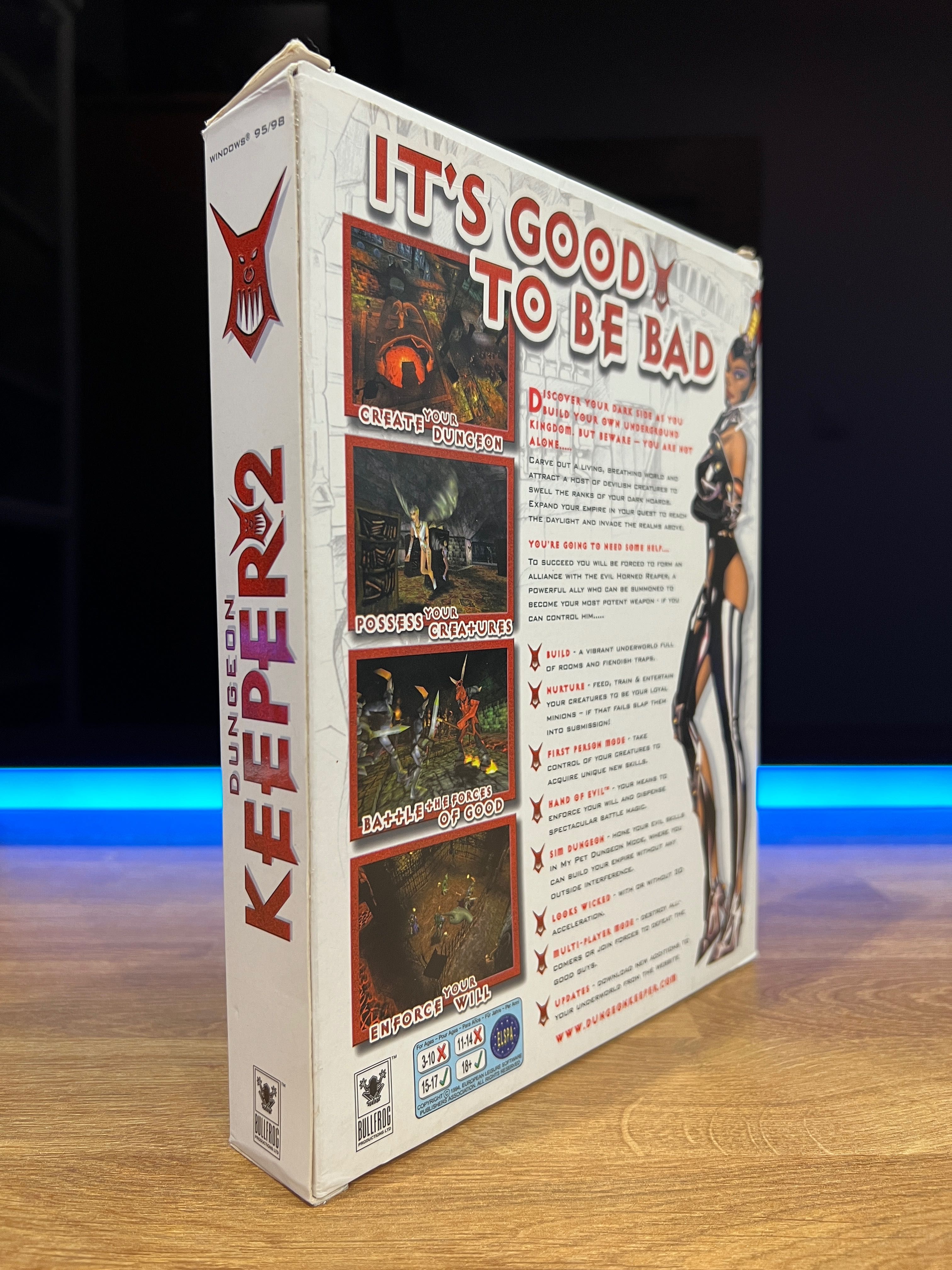 Dungeon Keeper 2 (PC EN 1999) BIG BOX kompletne premierowe wydanie
