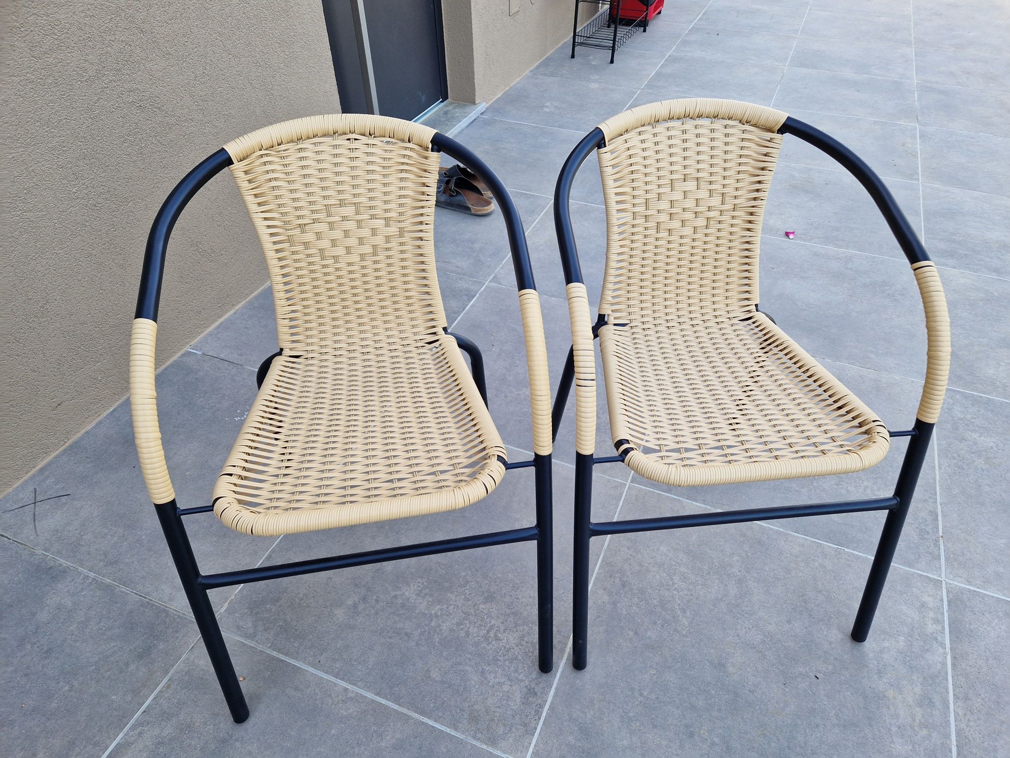 Cadeiras Aluminio, rattan synthetico