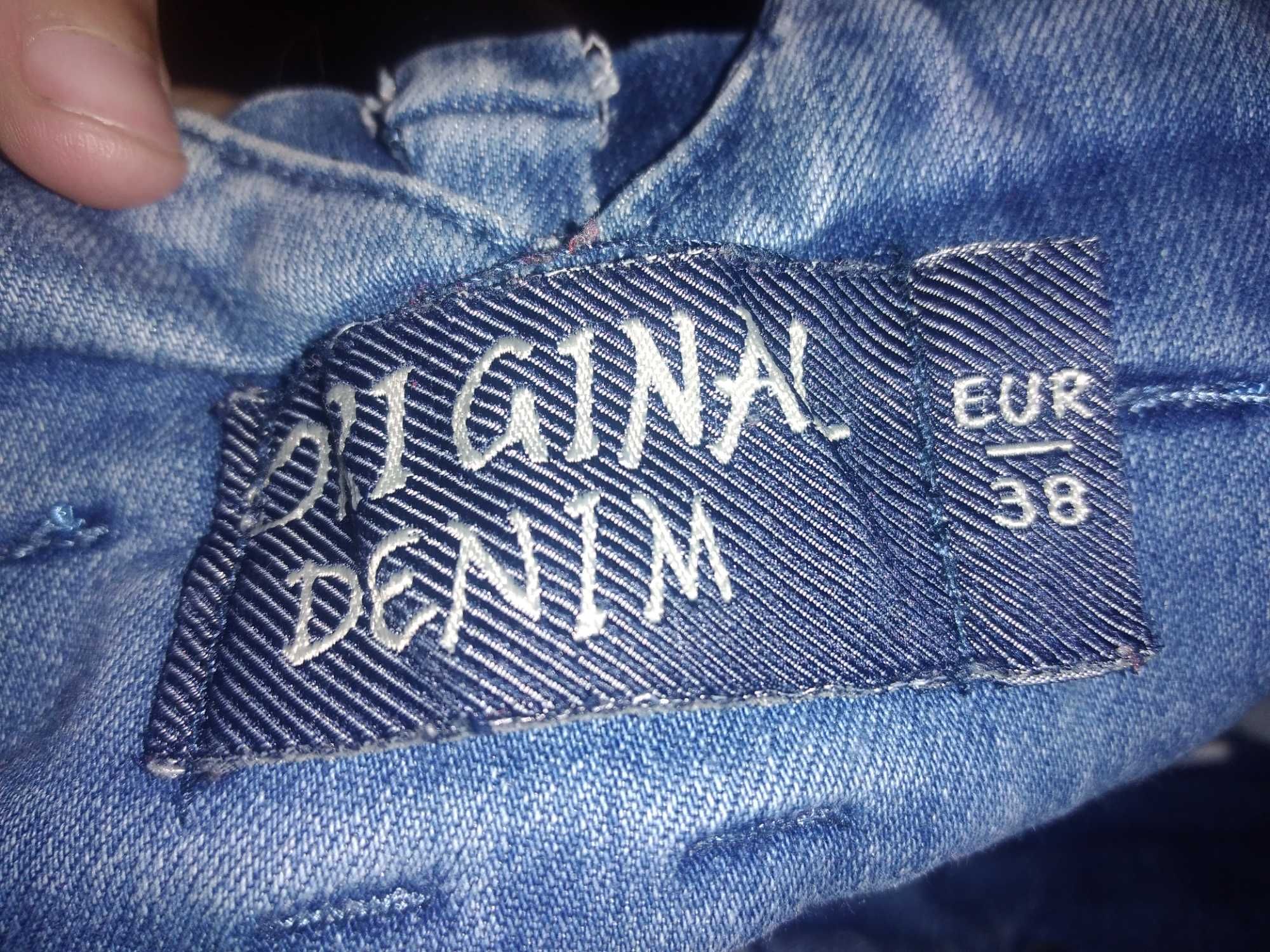 calças de cintura alta tamanho 38 Denim