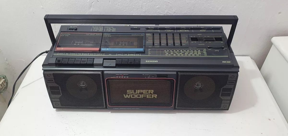 Magnetofon boombox lata 80te  Siemens RM 840