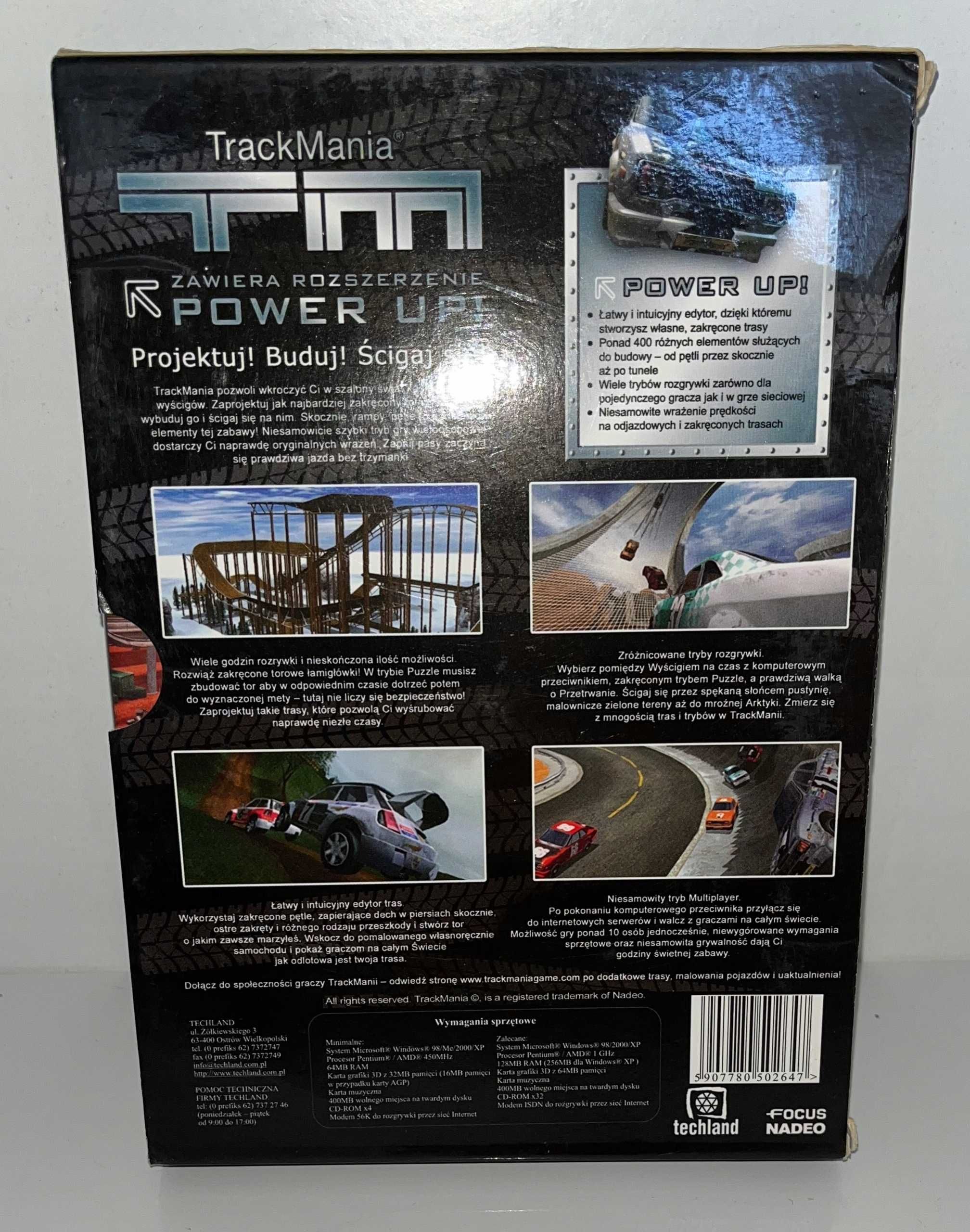 Trackmania + Power Up! Premierowe BOX PL