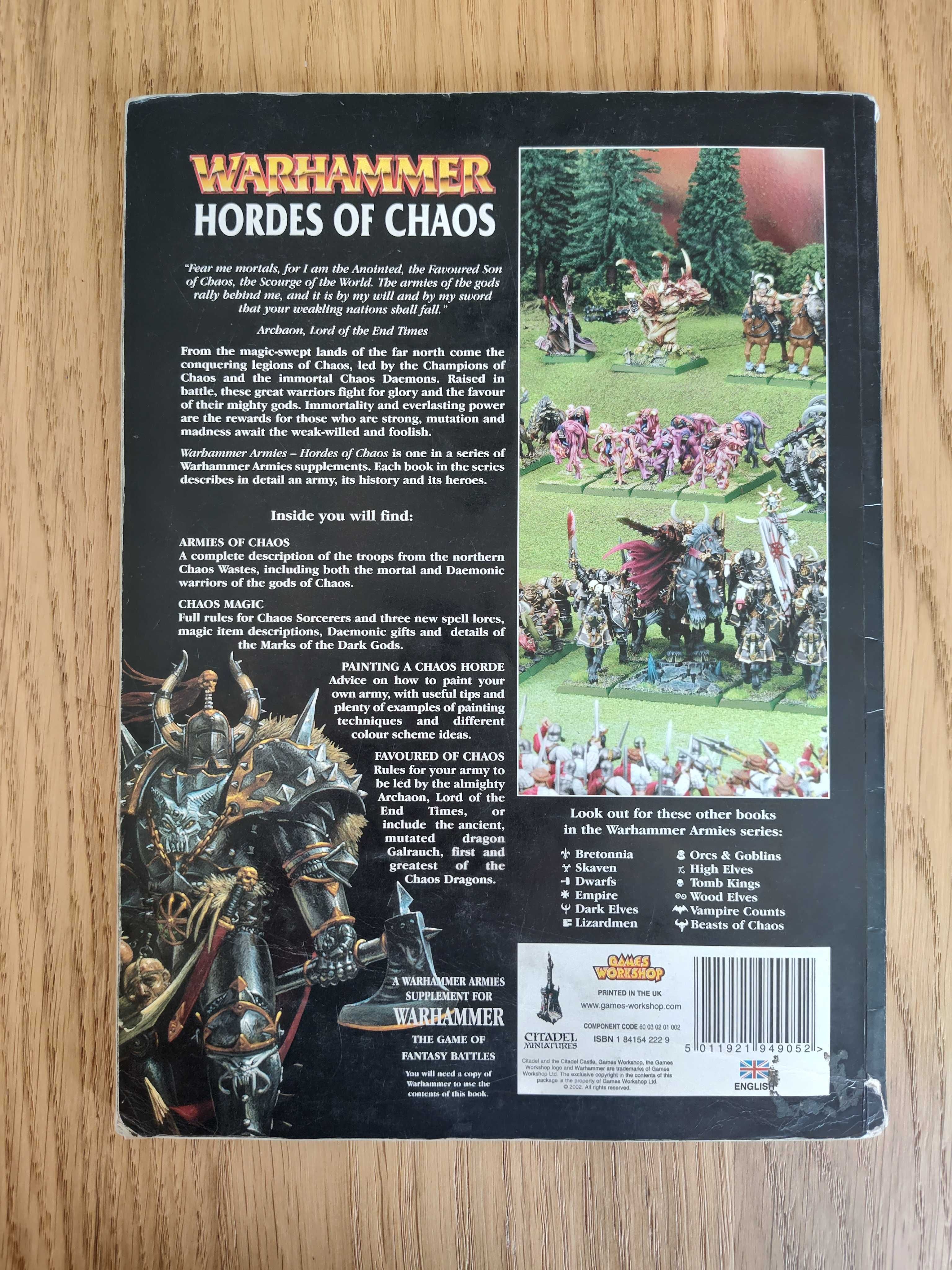 Warhammer Fantasy Battle Hordes of Chaos podręcznik 6 ed