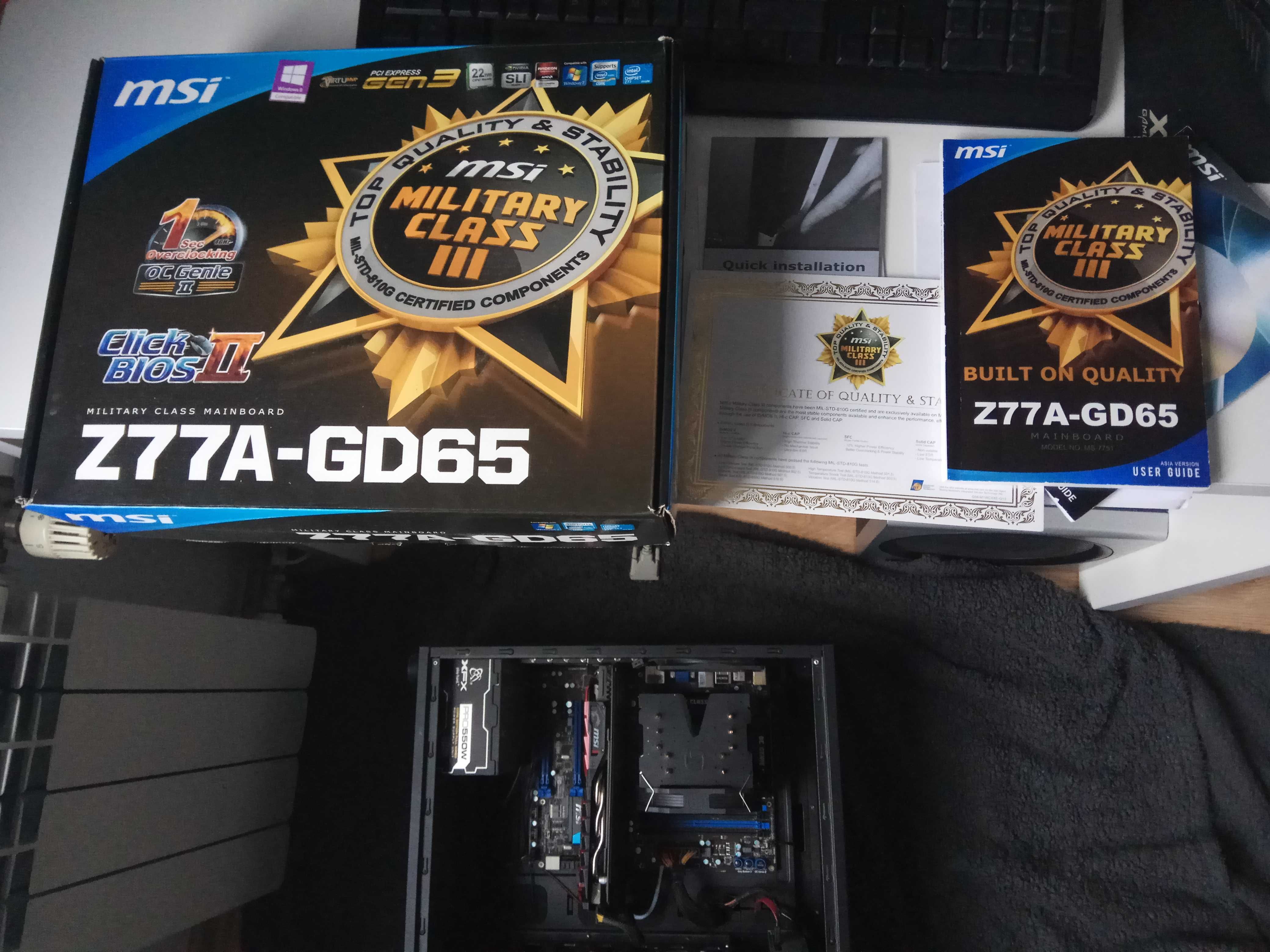 Komputer PC  Intel Core i7 3770K, MSI Z77A-GD65, RAM 16GB