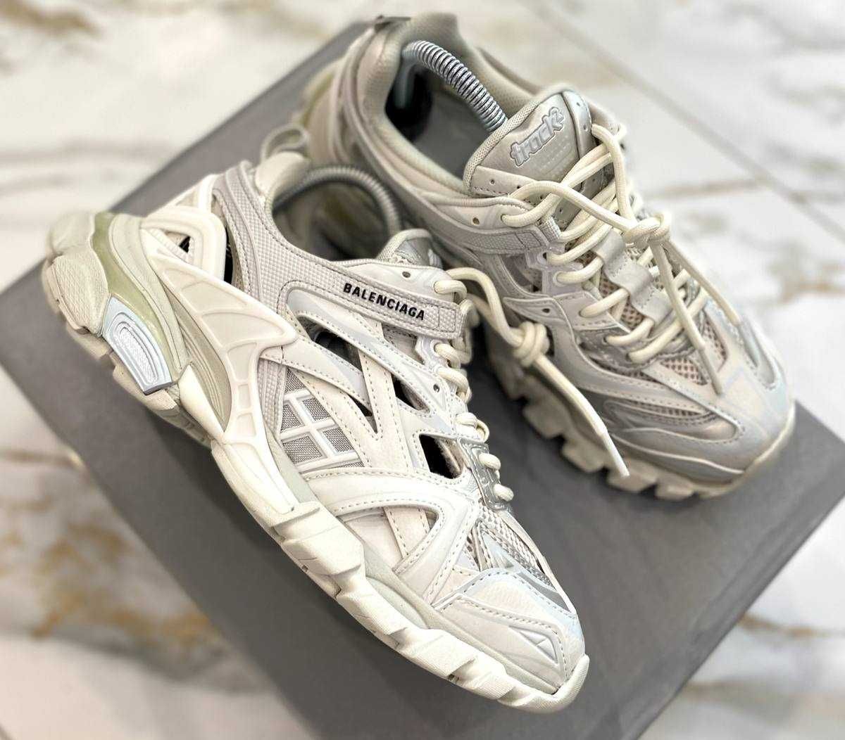 (БЕЗ ПЕРЕДОПЛАТИ)Balenciaga Track 2.0 White баленсіага трек 2 білі