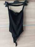 Boohoo, czarne body XS