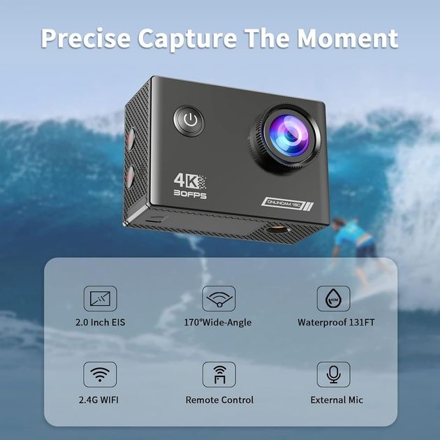 Экшн Камера 4 K Тактическая Onlincam 18c