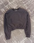 Grafitowa bluza crop top reserved XS