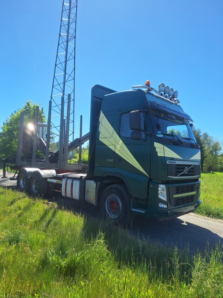 Volvo fh13 540km do drewna lasu 6x4