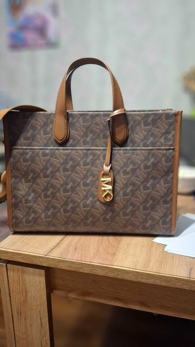 Сумка жіноча michael kors gigi large empire signature logo tote bag