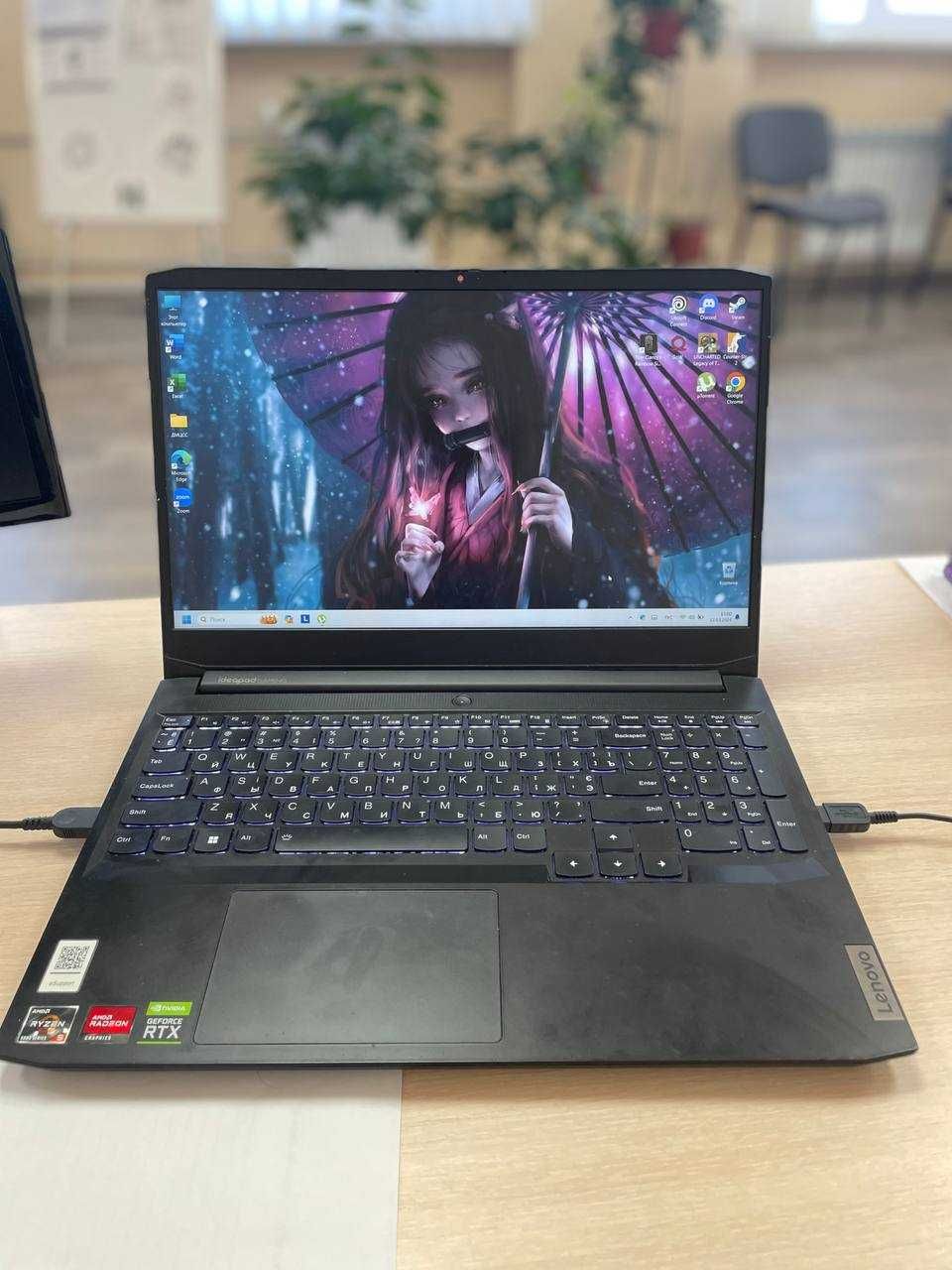Ноутбук Lenovo ideapad GAMING, RTX 3050, 120 ГЦ.