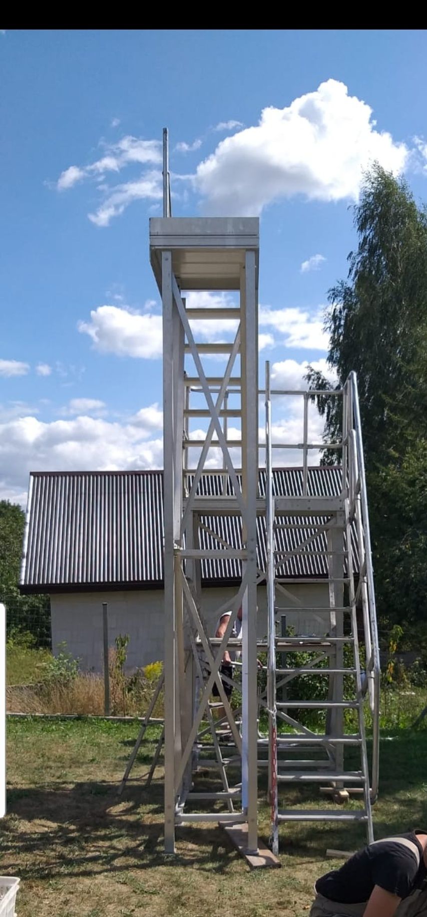 Schody aluminiowe zewnetrzne