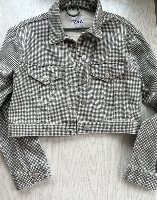 Джинсовка /піджак/ укорочена Zara ,розмір S /26