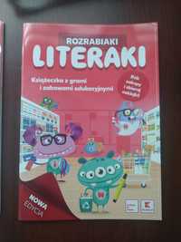 Książka z Grami i zabawami Edukacyjnymi Literaki