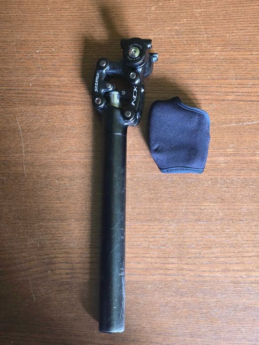 Sztyca amortyzowana SR SUNTOUR NCX 31,6 x 350 mm – czarna (używana)