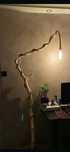 Lampa boho/wood/handmade