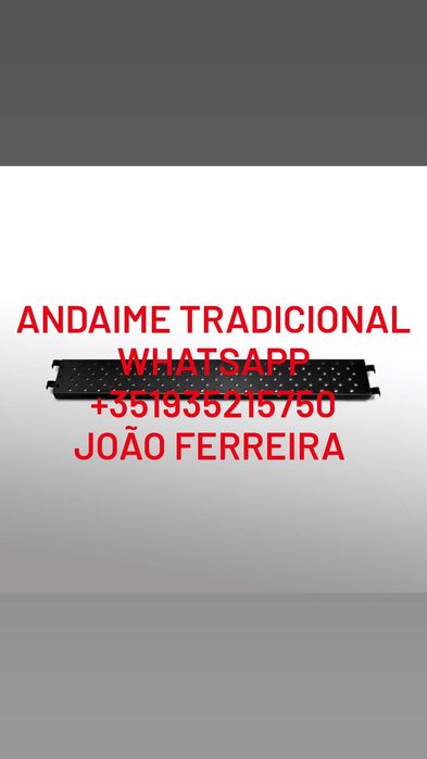 Andaime tradicional novo