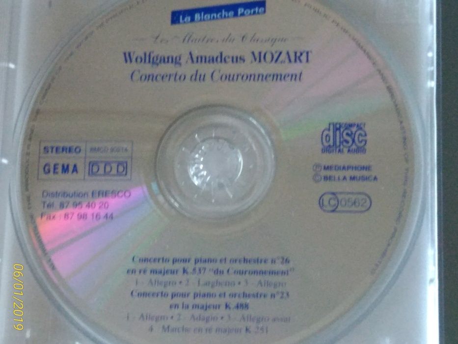 CD MOZART - Concerto du Couronnement