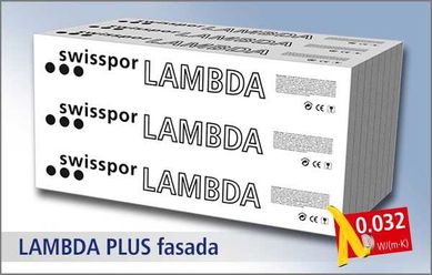 Styropian Swisspor LAMBDA PLUS fasada - grafitowy λ 0,032