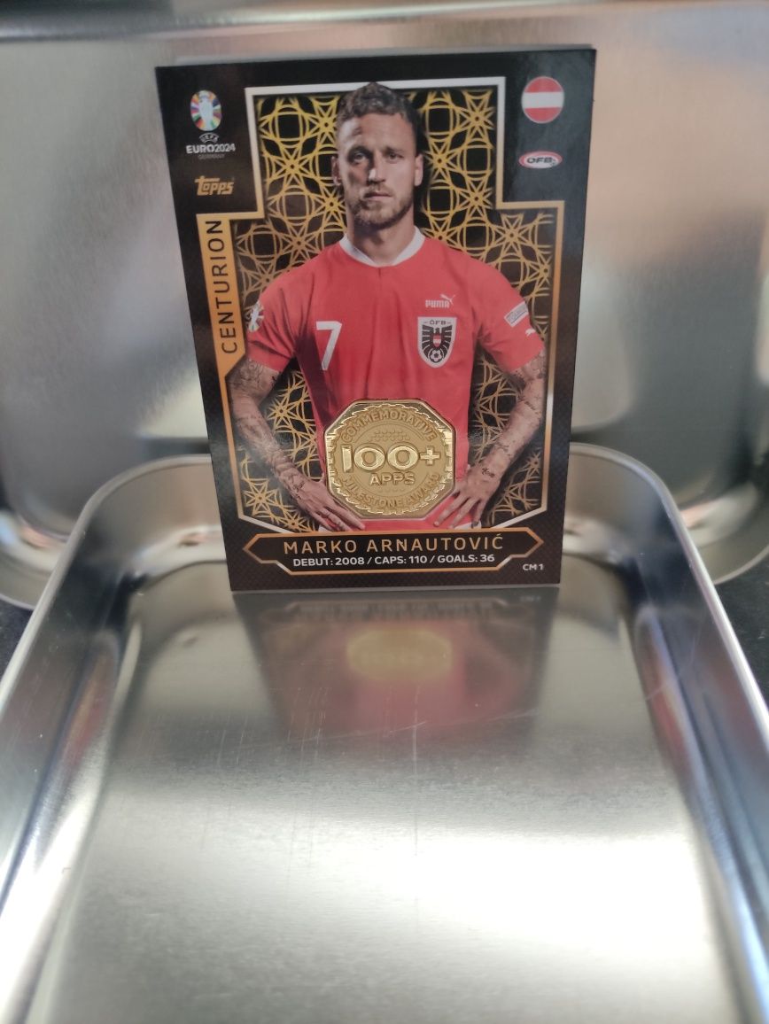 centurion relic marko arnautovic match attax uefa euro 2024 germany eu