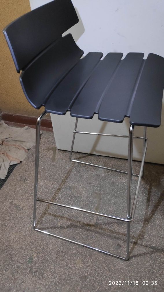 Krzesło Barowe Hoker Taboret. Stołki Wysokie stabilne - Jak Nowe