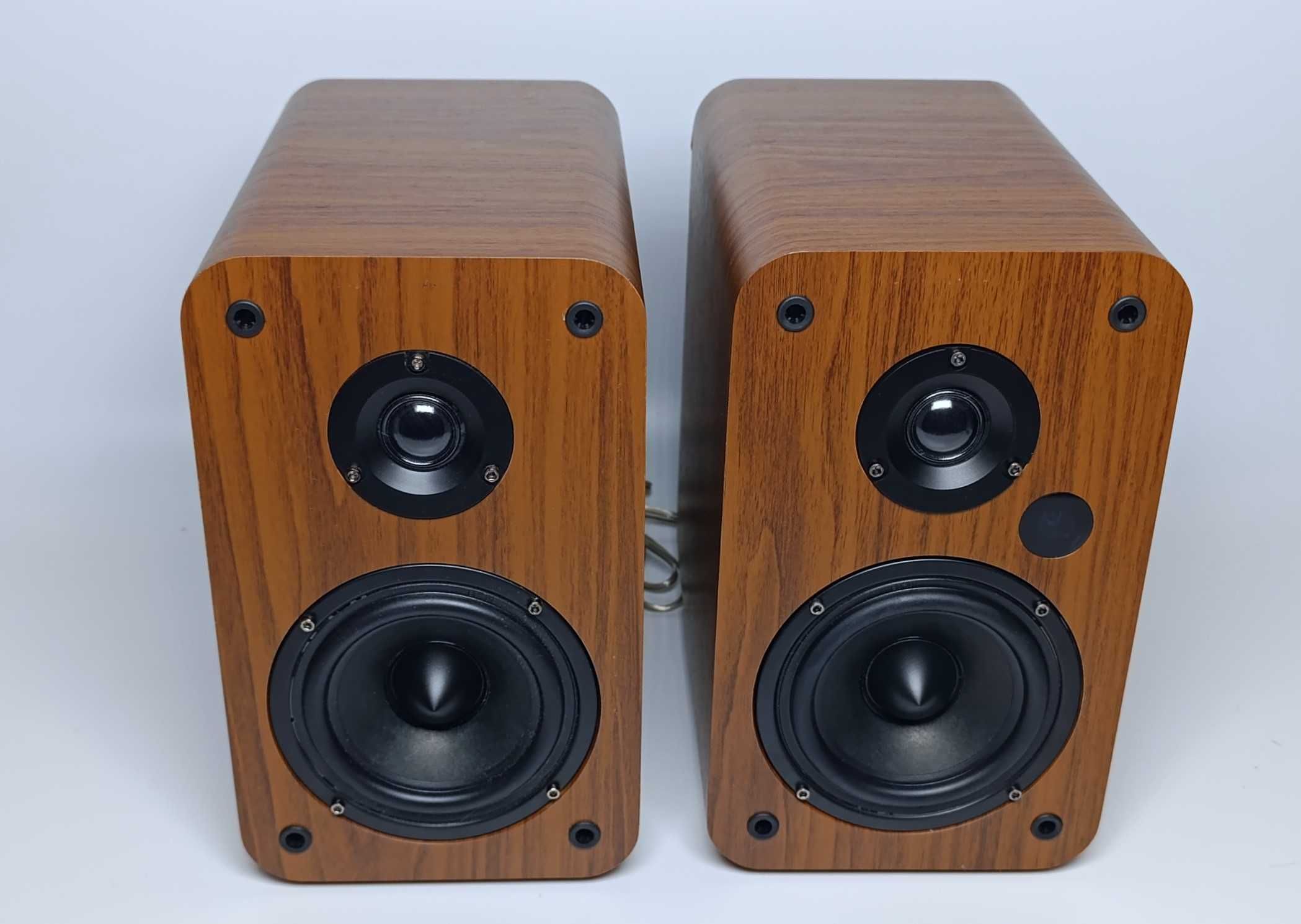 Kolumny aktywne Mozos R100BT V2 46W Bluetooth USB SD kolor orzech