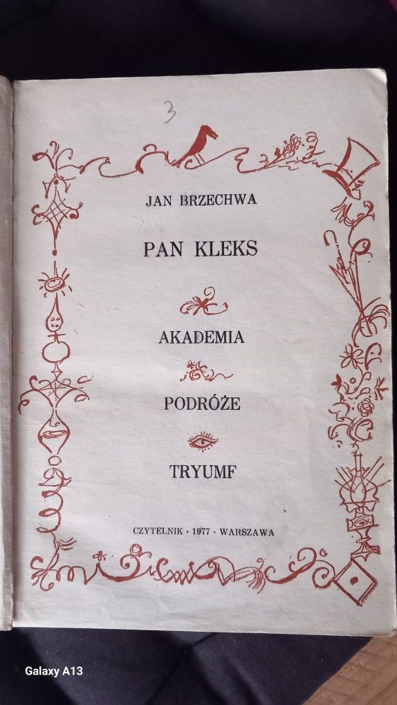 Książka Jan Brzechwa Pan Kleks 1977r