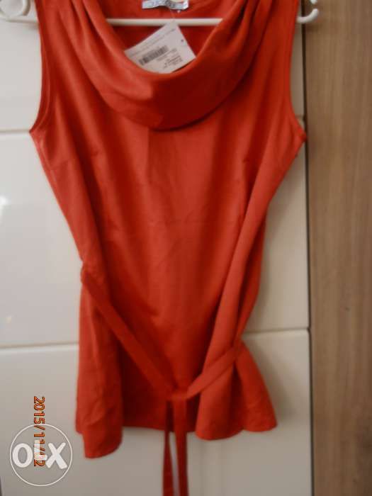 Bluzka QUIOSQUE, pomarańczowa, rozmiar 40