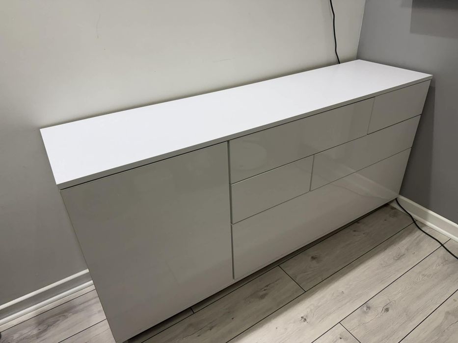 Komoda biały połysk