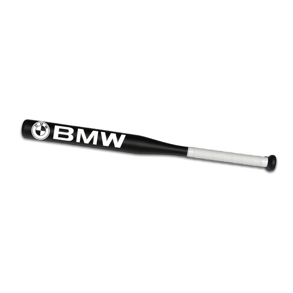 Бейсбольная авто бита Avtobita с логотипом «BMW» Чёрная/белая рукоять