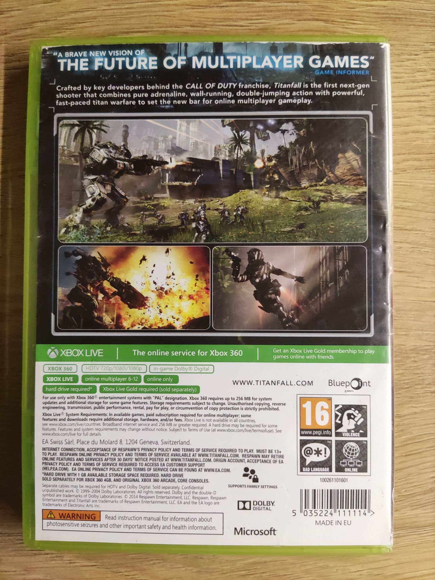 Titanfall gra na konsolę xbox 360