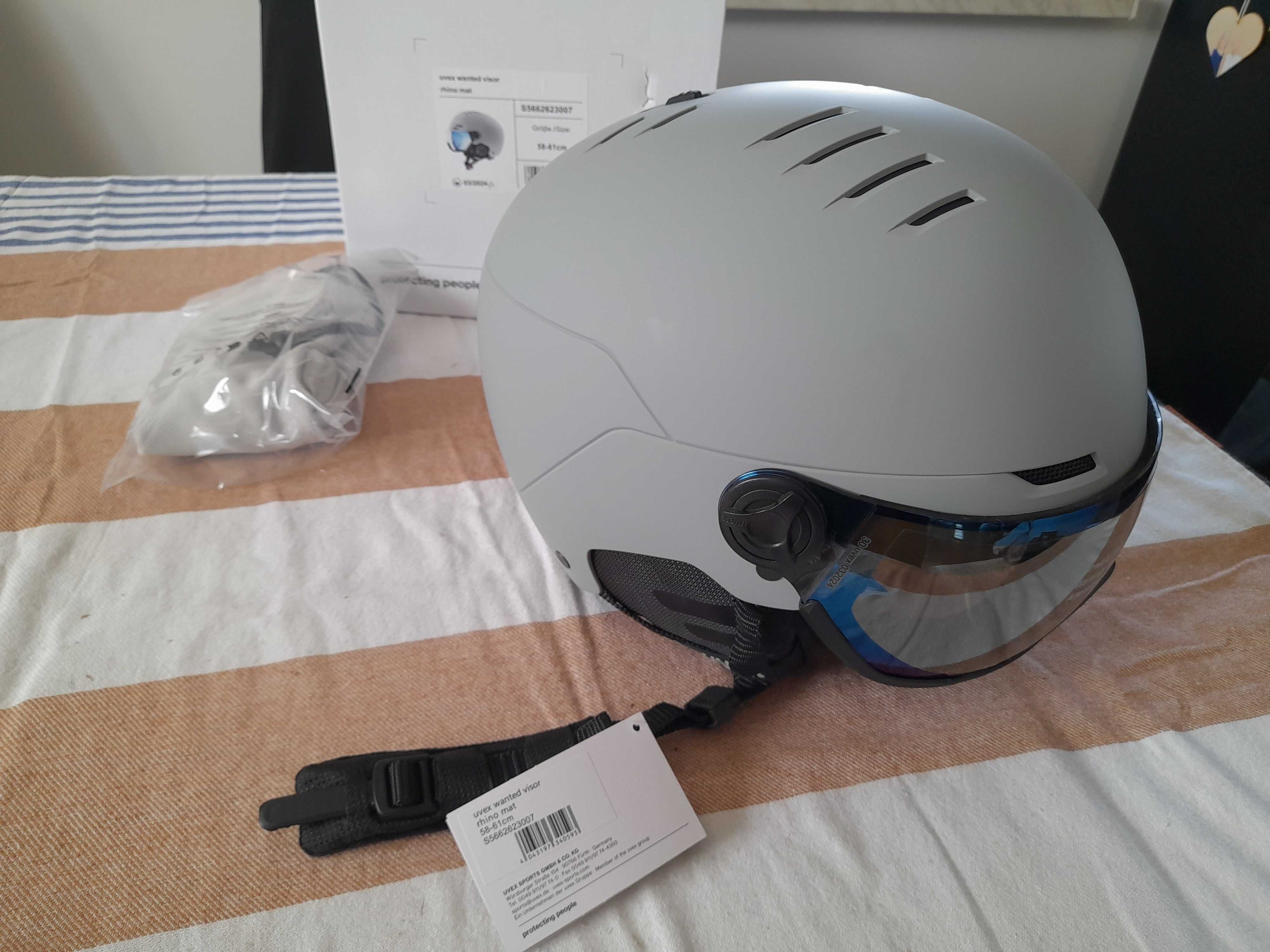 Kask narciarski Uvex Wanted Visor Rhino Mat L 58-61 cm
