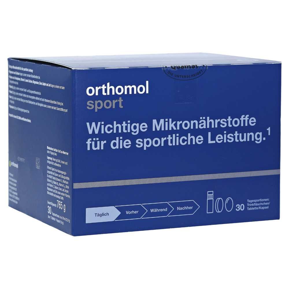 Ортомол Orthomol Sport Omega3, питьевые бутылочки - Курс 30 дней (БАД)