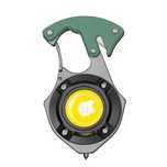 Latarka Mini LED Breloczek W5143 Typ C z 2 bitami zielona